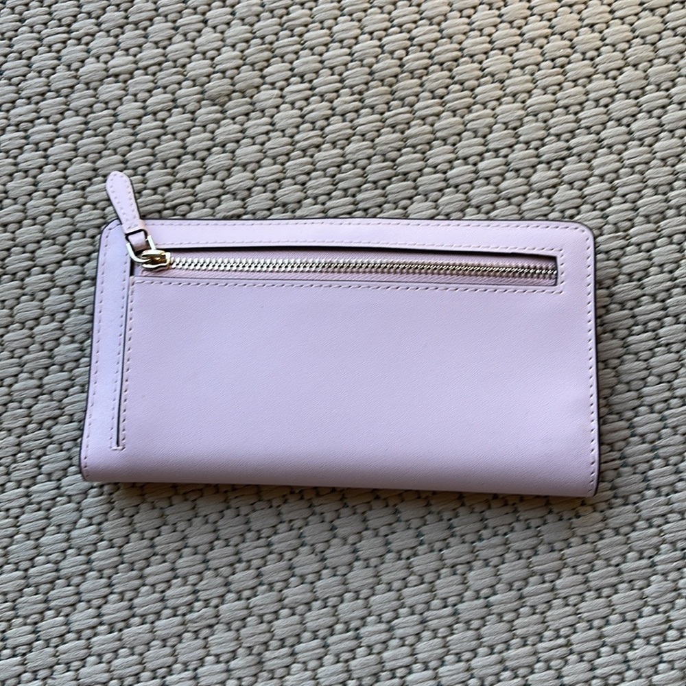 Kate Spade Schuyler Large Slim Bifold Wallet Clutch 
Chalk Pink 
NWT - Picture 10 of 16